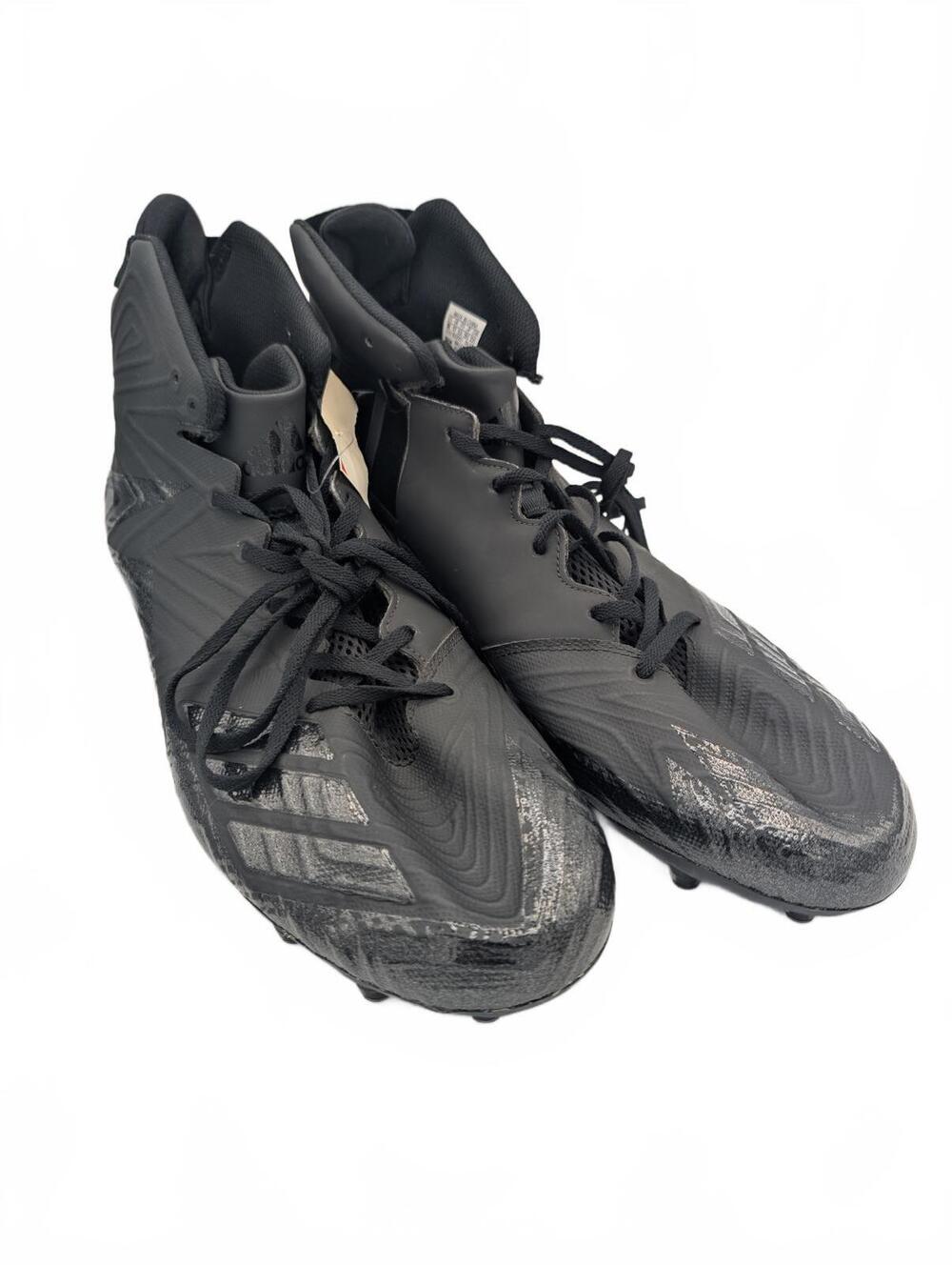 Adidas Freak Football Cleats Black High Top Molded Mens 18